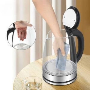 Bouilloire verre et inox