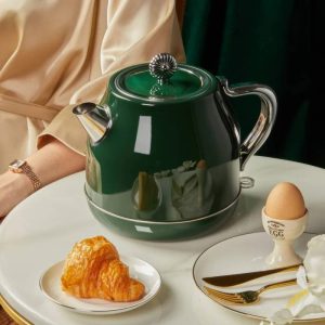 Bouilloire vintage en acier inoxydable