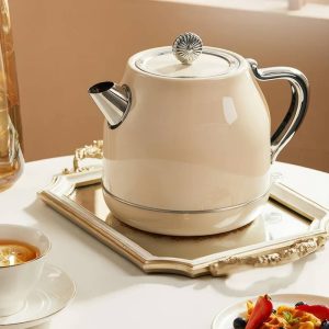 Bouilloire vintage en acier inoxydable